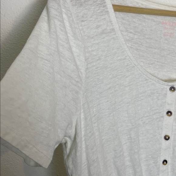 Boden Linen Scoop neck blouse 10 - Picture 3 of 7